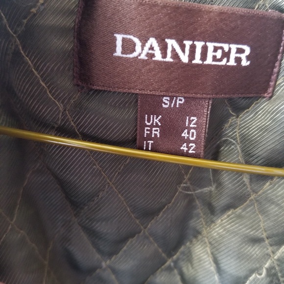 Danier Olive green soft leather jacket - Picture 4 of 5